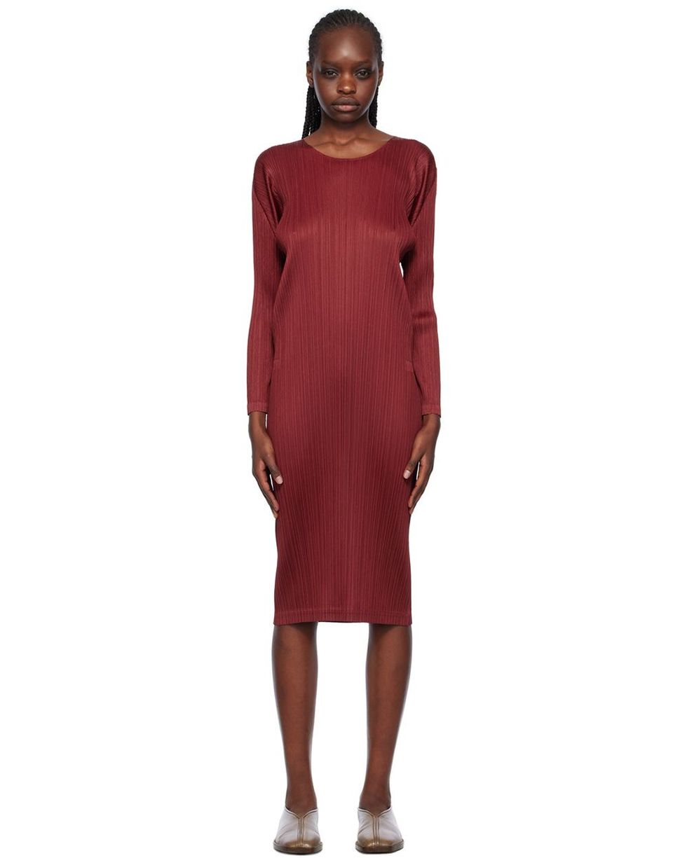 Red Monthly Colors November Midi Dress