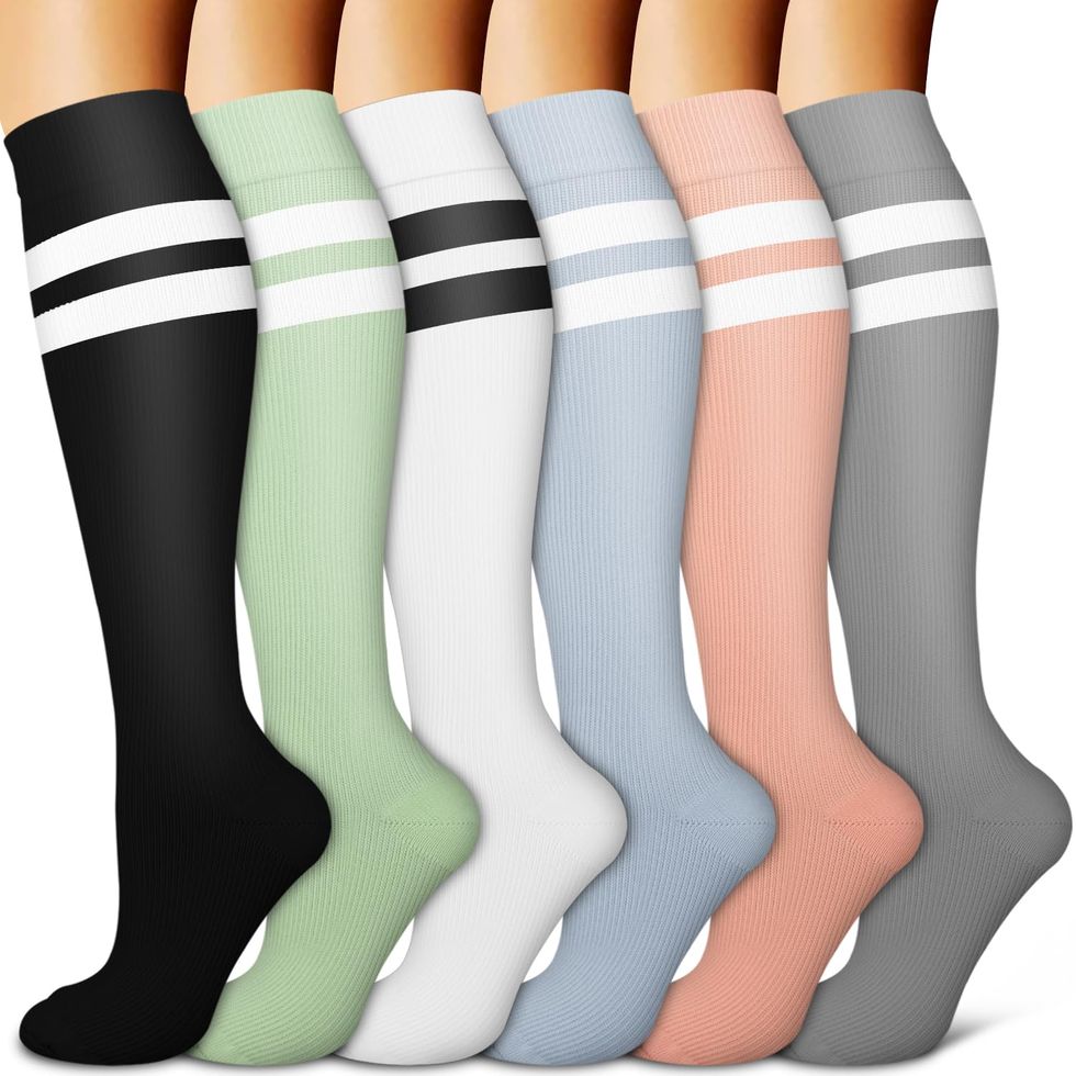 Pembrook Toeless Compression Socks Wide Calf for Women and Men - 20-30mmHg