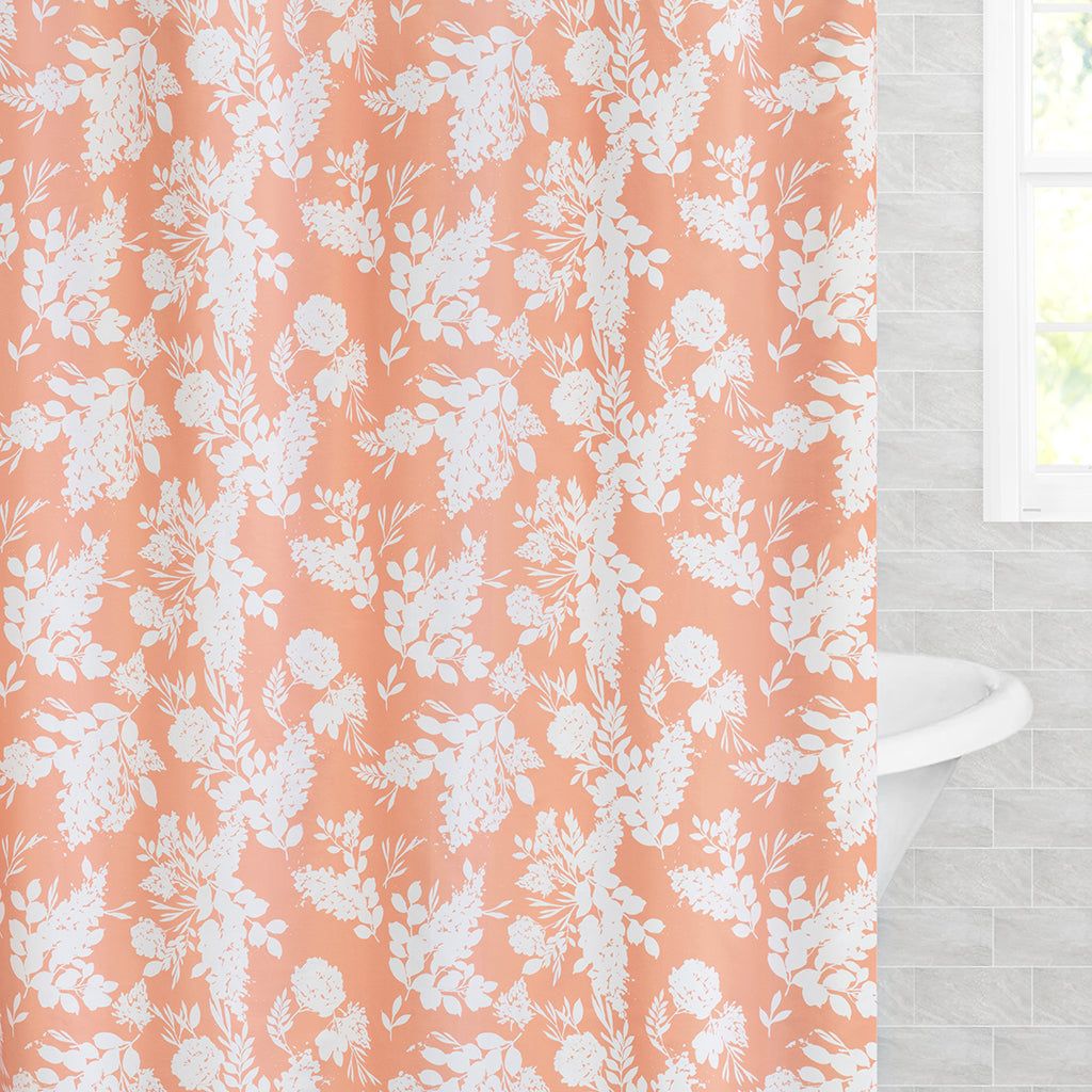 Pantone Reveals Its 2024 Color Of The Year   1701962683 Madison Guava Shower Curtain Glam 1024x1024 