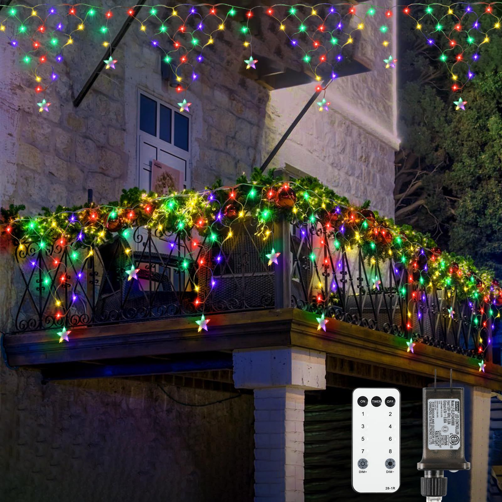 Dim incandescent on sale christmas lights