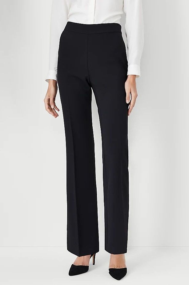 ANN TAYLOR Women's Black and Gray Dress Pants Size 12