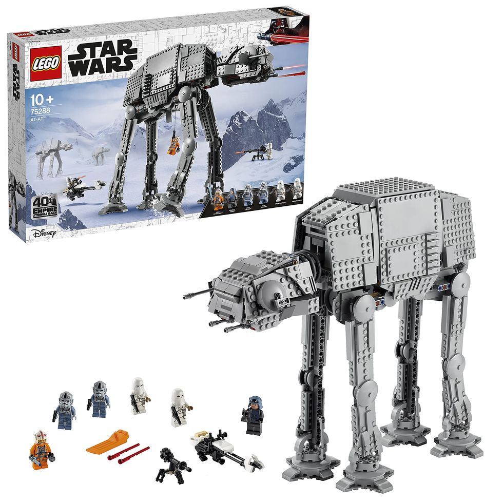 LEGO 75288 Star Wars AT-AT Walker Juguete de Construcción, Set de Figuras Coleccionables del 40 Aniversario, Idea de Regalo para Niños, Niños y Niñas, Decoración de Habitación con 6 Minifiguras