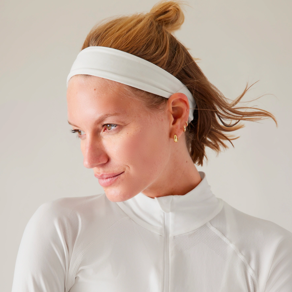 Buy Outdoor Women Fleece Ponytail Sport Headband Running Fitness
