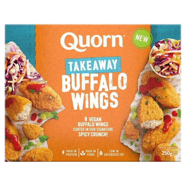 Quorn Vegan Takeaway 8 Buffalo Wings
