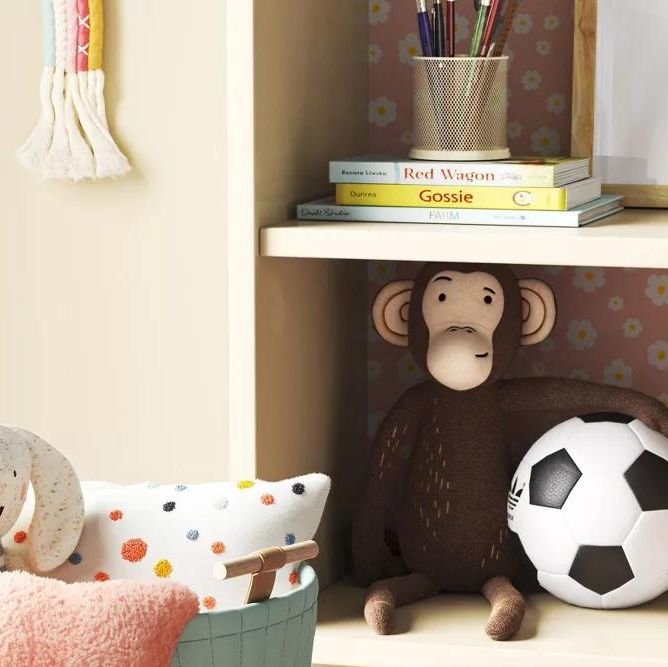 Small Stackable Wood Kids' Storage Bin Light Brown - Pillowfort™