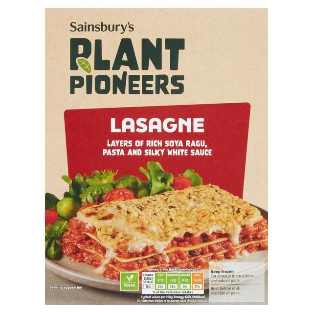 Plant Pioneers Vegan Meat Free Lasagne