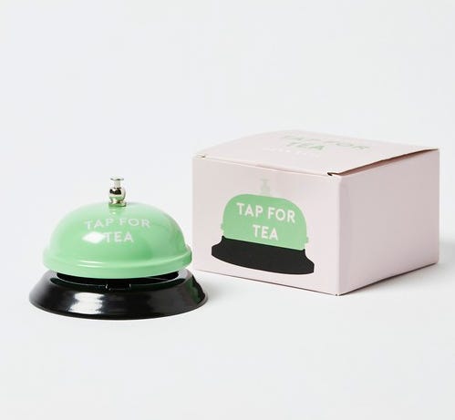 Tap For Tea Green Desk Bell