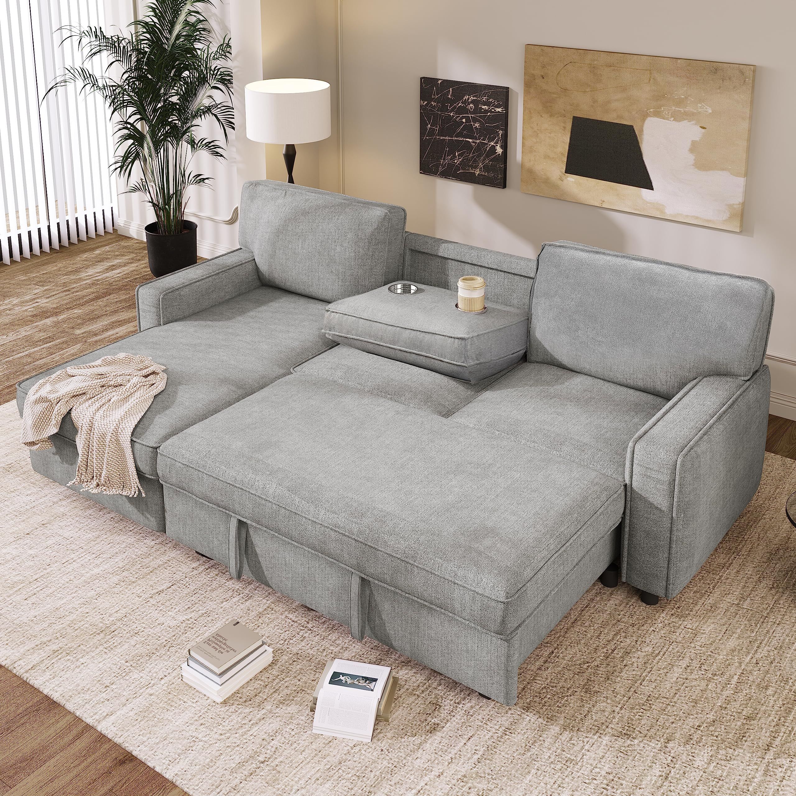 Deep seat online sleeper sectional