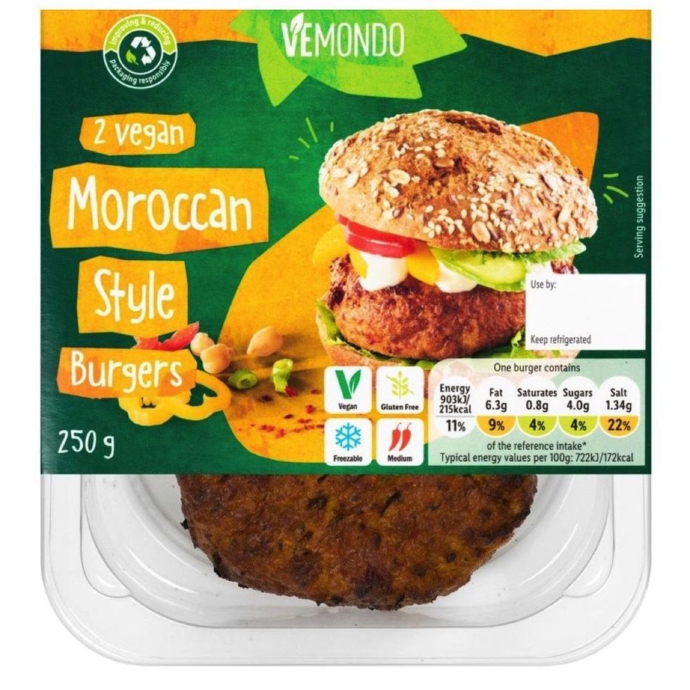 Lidl Vemondo Vegan Moroccan Burgers