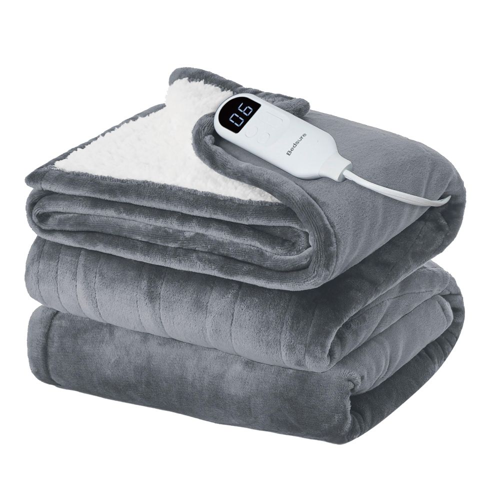 SEALY Electric Blanket Wearable with Foot Pocket, Electric Snuggle Blanket  with