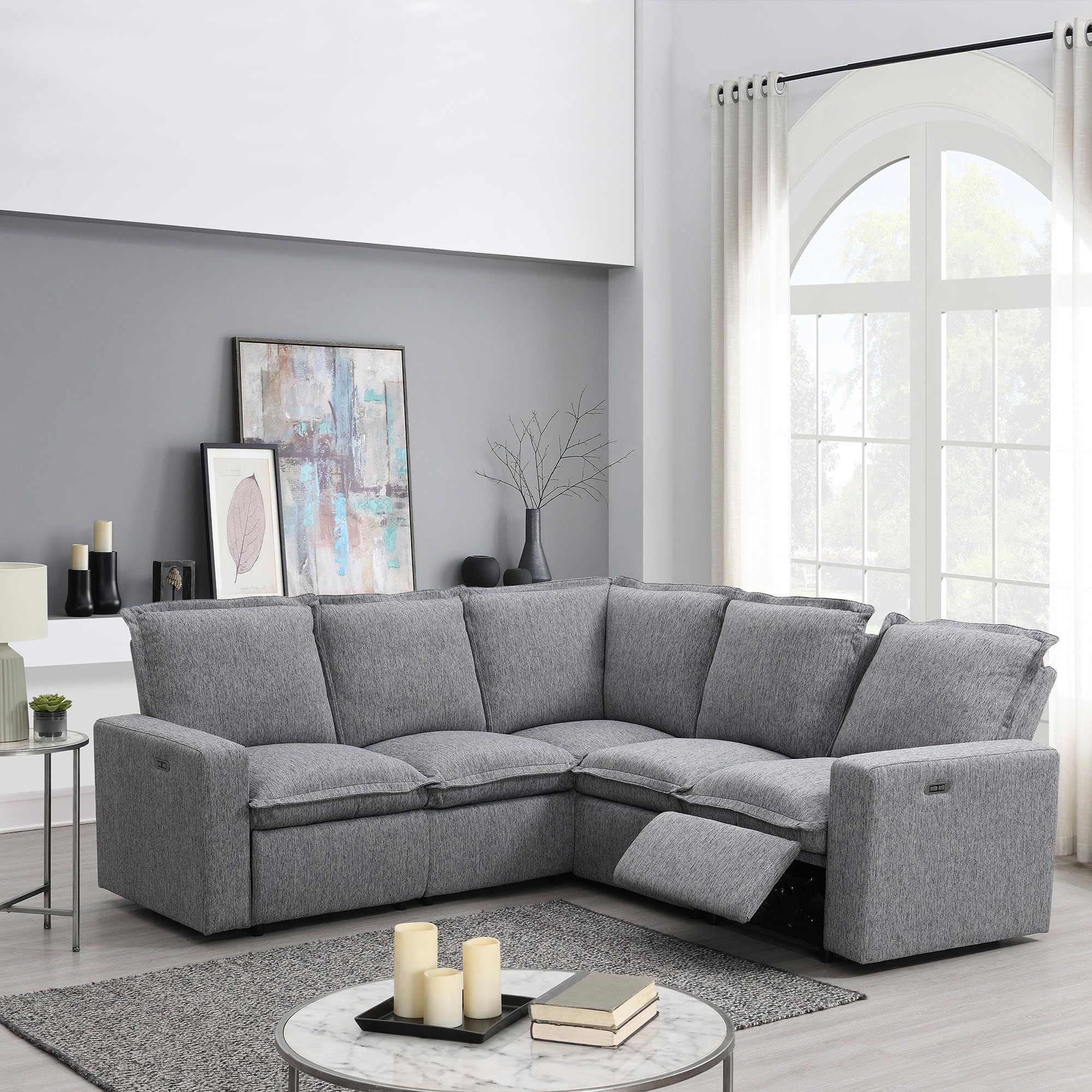 Modular reclining deals sectional sofa