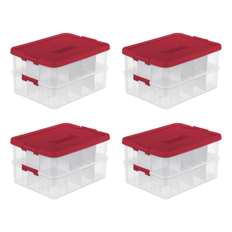 Stack & Carry 2 Layer Christmas Storage (Set of 4)