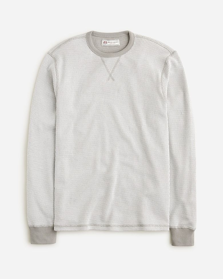 Men's Thermal Shirt Long Sleeve Medium Weight Waffle Knit Warm