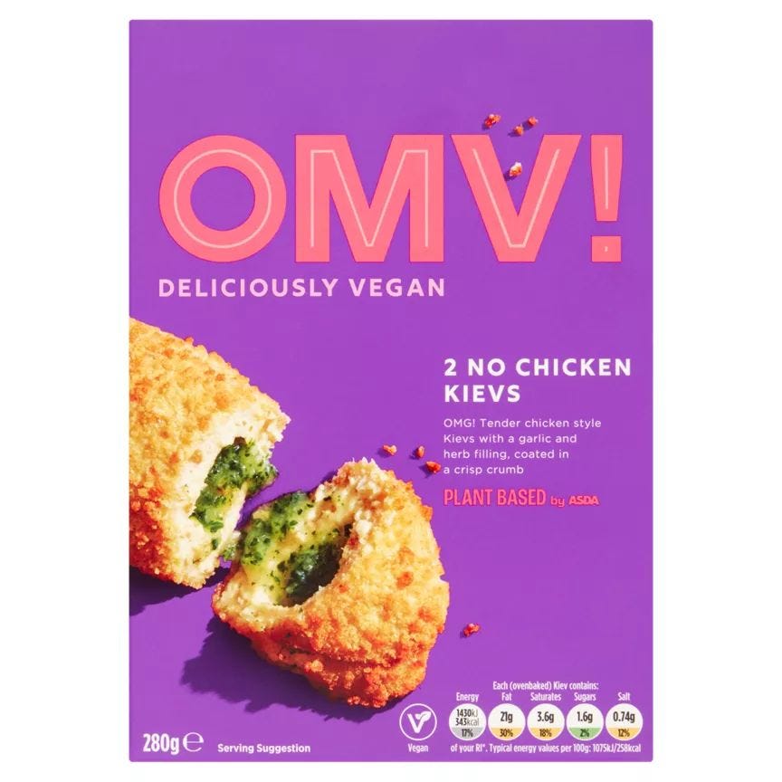 OMV! Deliciously Vegan 2 No Chicken Kievs