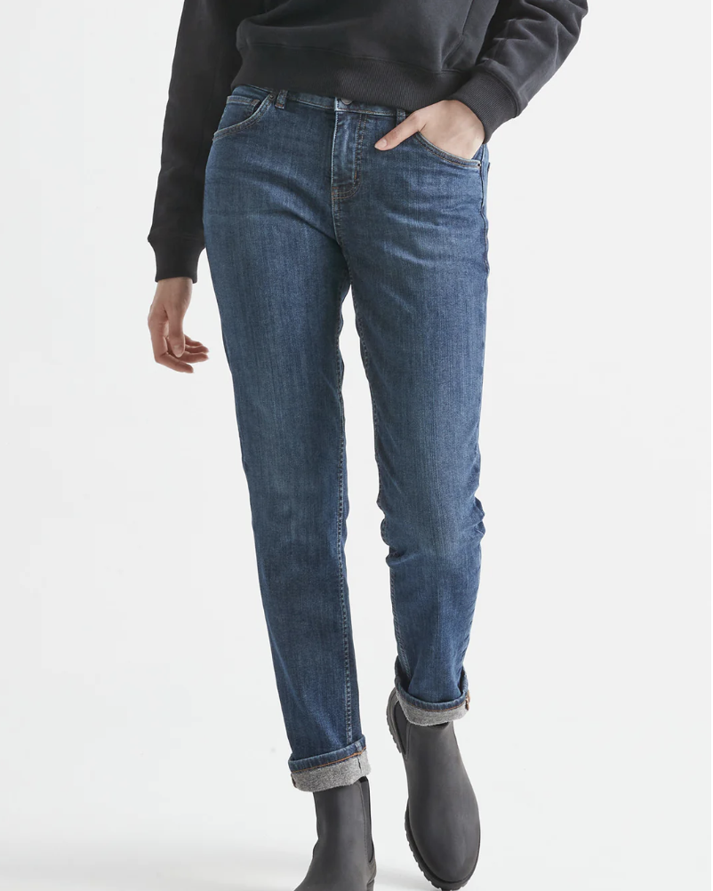 Buy Camii Mia Big Girls' Winter Warm Slim Fit Fleece Lined Jeans (X-Large,  Medium Blue) at