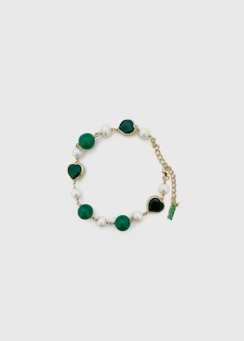 2023聖誕節「送男生」精品禮物推薦：綠瑪瑙淡水珍珠手環