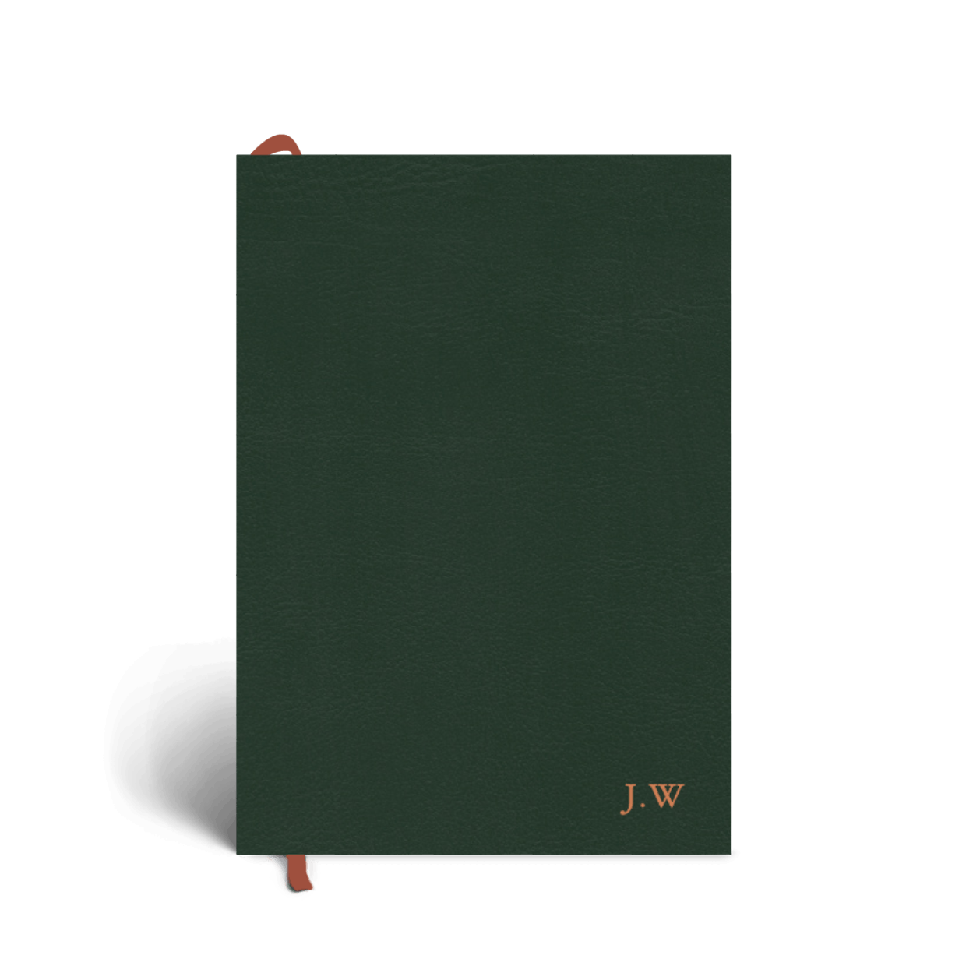 Monogram Leather Notebook