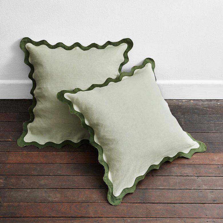 Bed Threads Scalloped Pillowcases, Set of Two