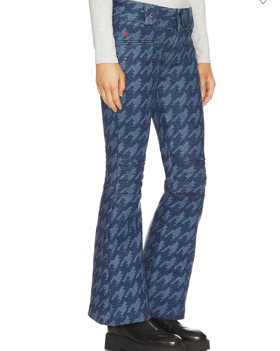 Editor Mid Rise Houndstooth Relaxed Trouser Pant