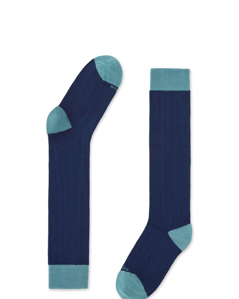 Calcetines largos azules