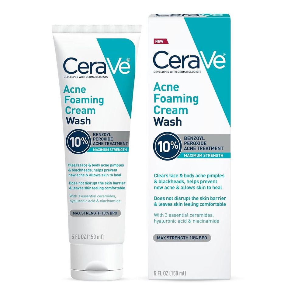 Acne Foaming Cream Wash with 10% Benzoyl Peroxide