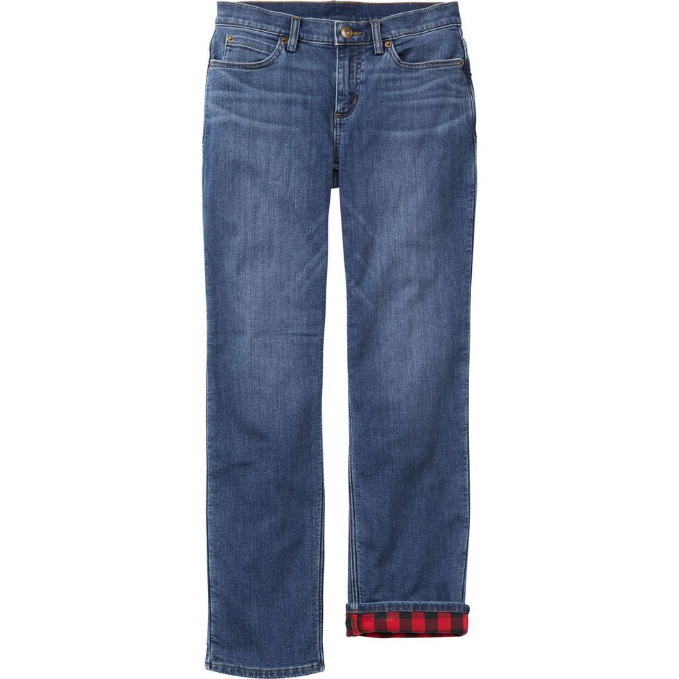 Flannel lined clearance stretch jeans