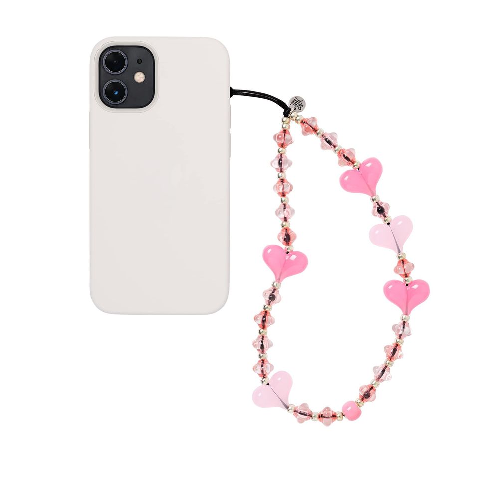 Cherry blossom love wristlet phone strap