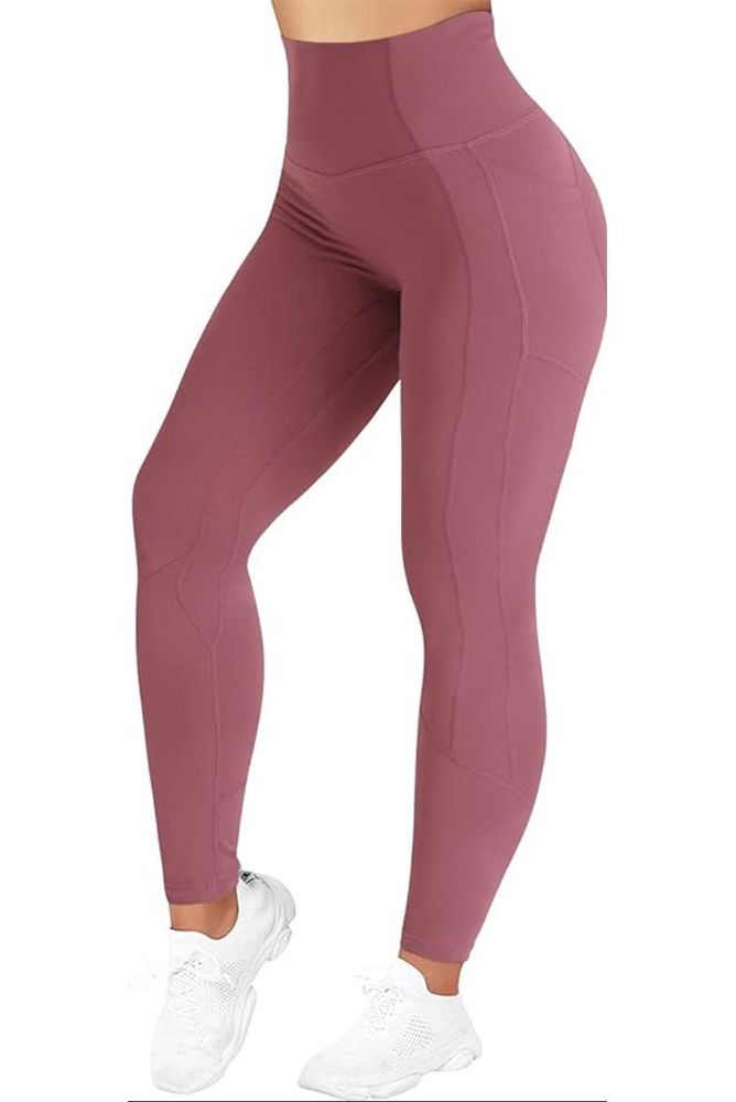 Womens 3D High Waist Gym Yoga Exercise Hip Lift Fitness Stretch Pink  Leggings