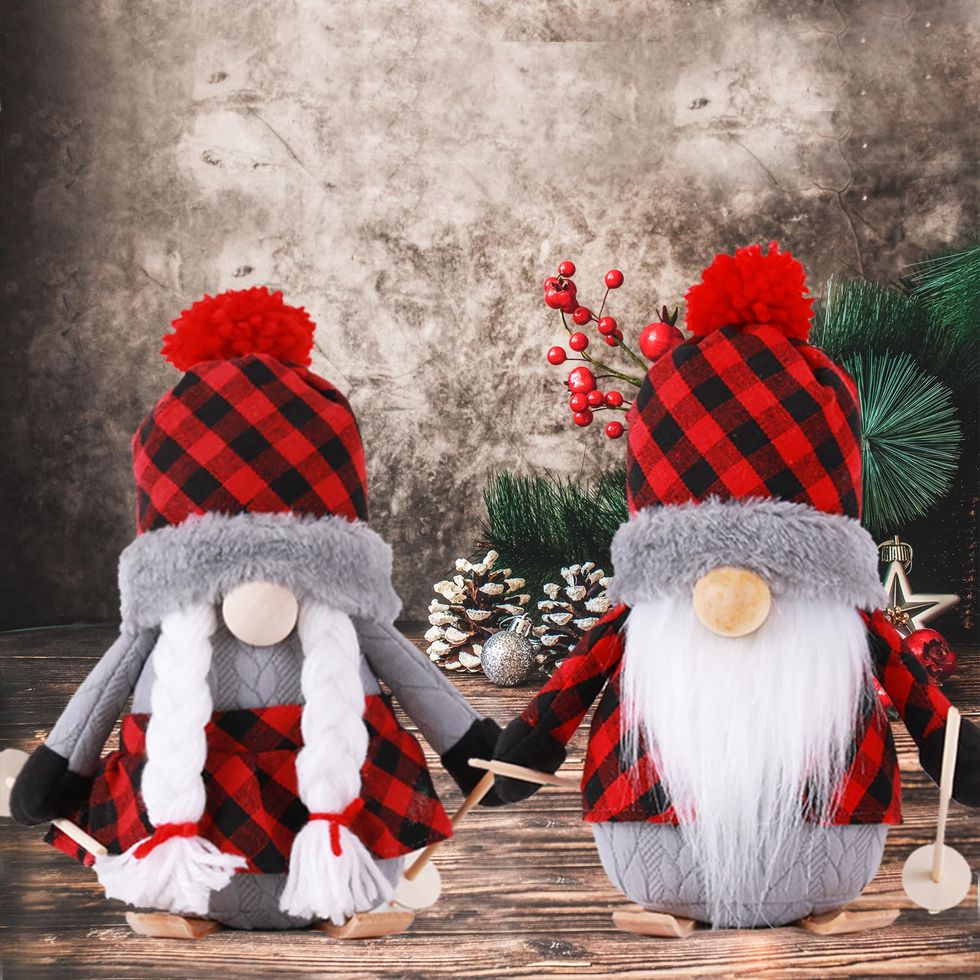 Buffalo Plaid Christmas Gnomes