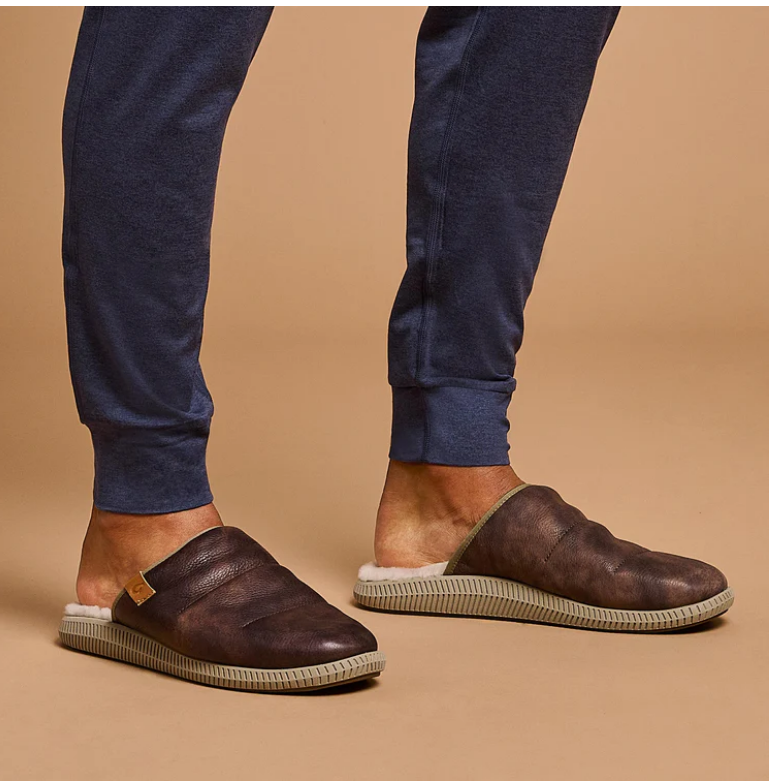 Men’s Leather Mule Slipper