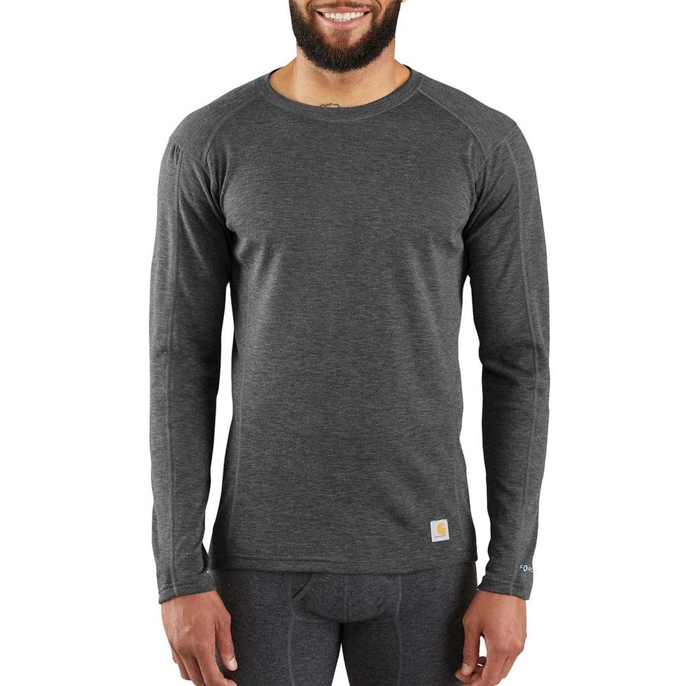 Under Armour Waffle Knit Thermal Shirt Long Sleeve Loose Fit Blue Gray  Men's S