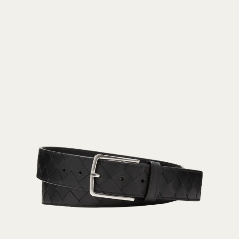 Cintura Intrecciato Leather Belt
