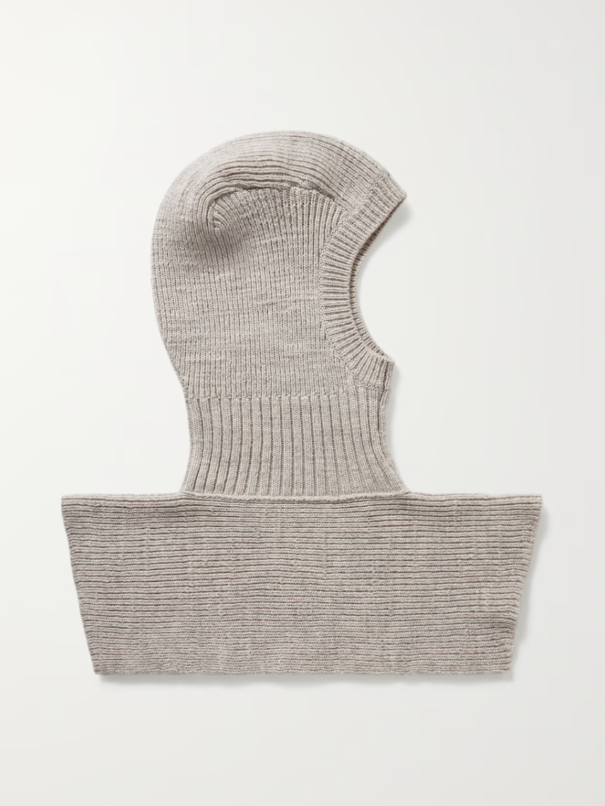 Danylo Ribbed Merino Wool Balaclava