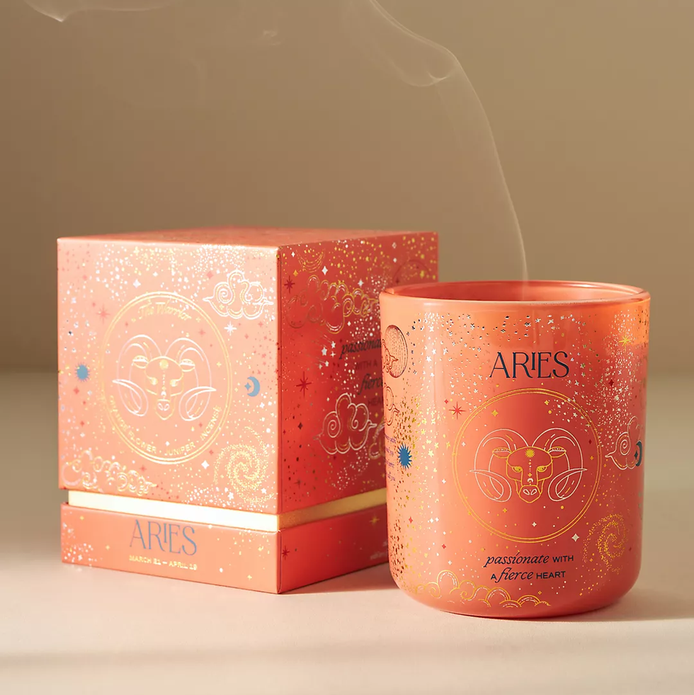 Anthropologie Zodiac Collection Boxed Candle