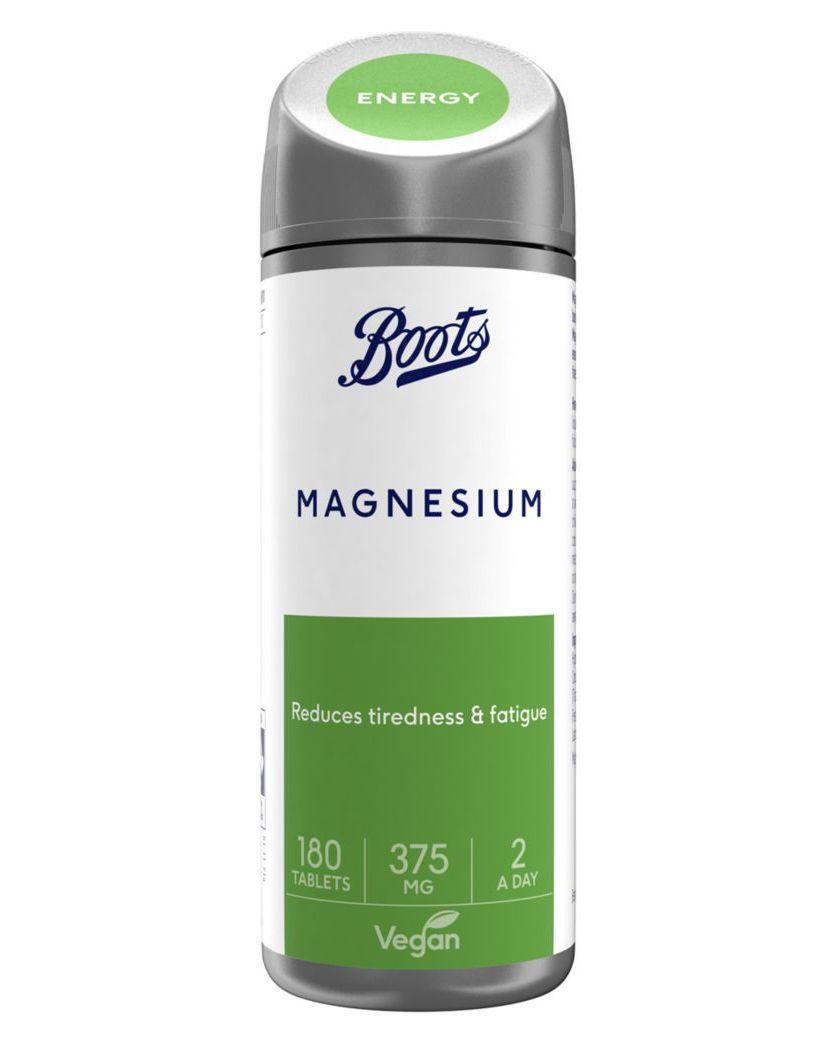 Boots Magnesium 375mg 180 Tablets (3 month supply)