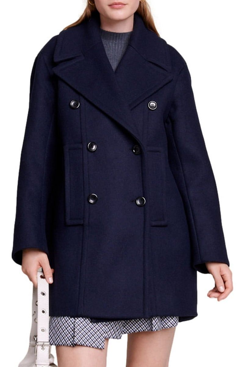 Women´s Double-breasted Dress Coat Winter Long Sleeve Jacket Outerwear  S-2XL 