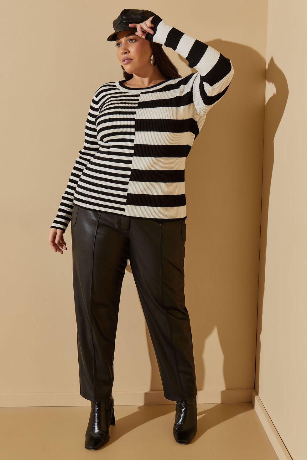 Striped Ribbed Sweater