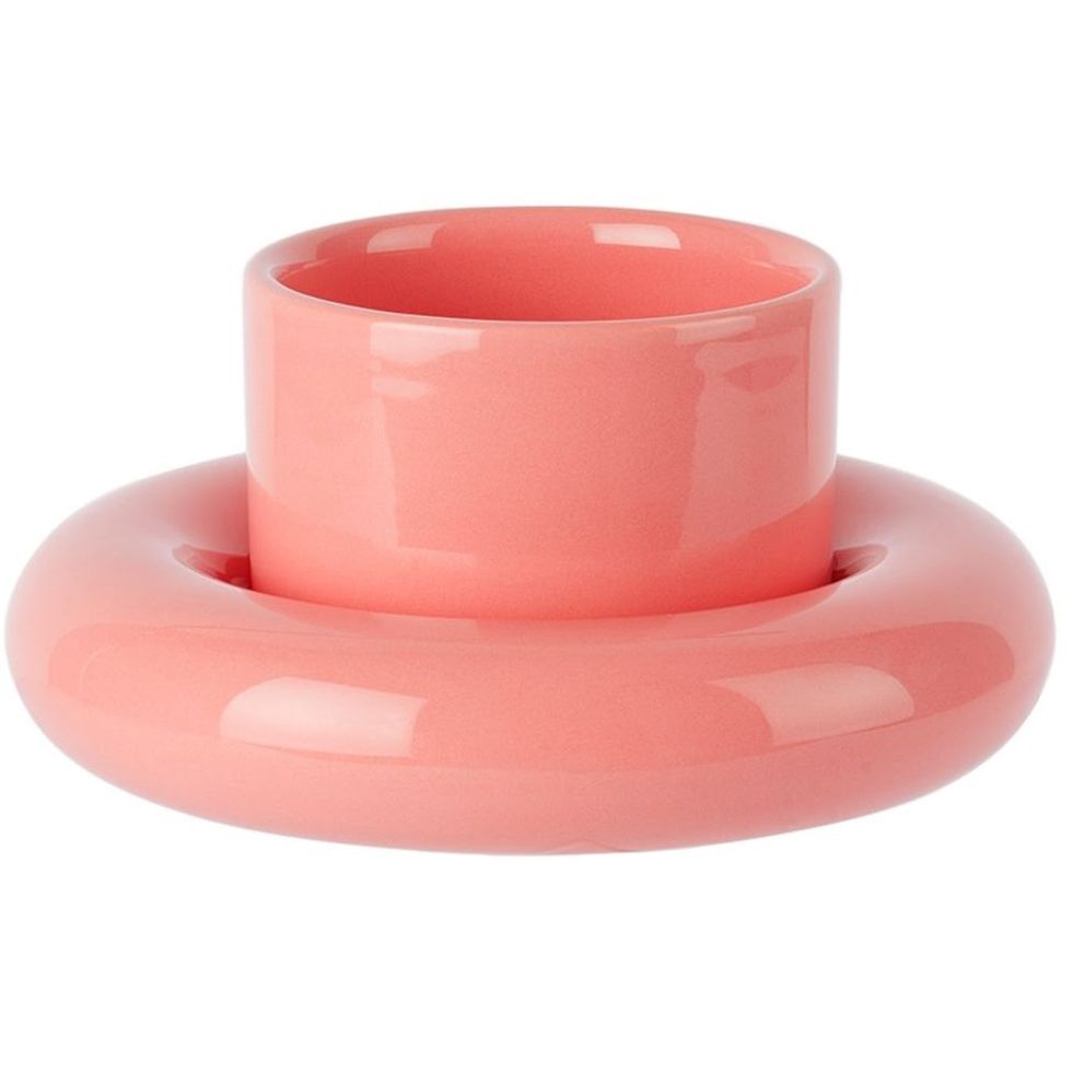 Pink Chunky Cup & Saucer