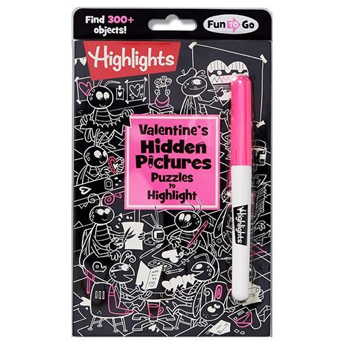Valentine's Day Kids Gift Box with Activity Books and Candy Ages 3