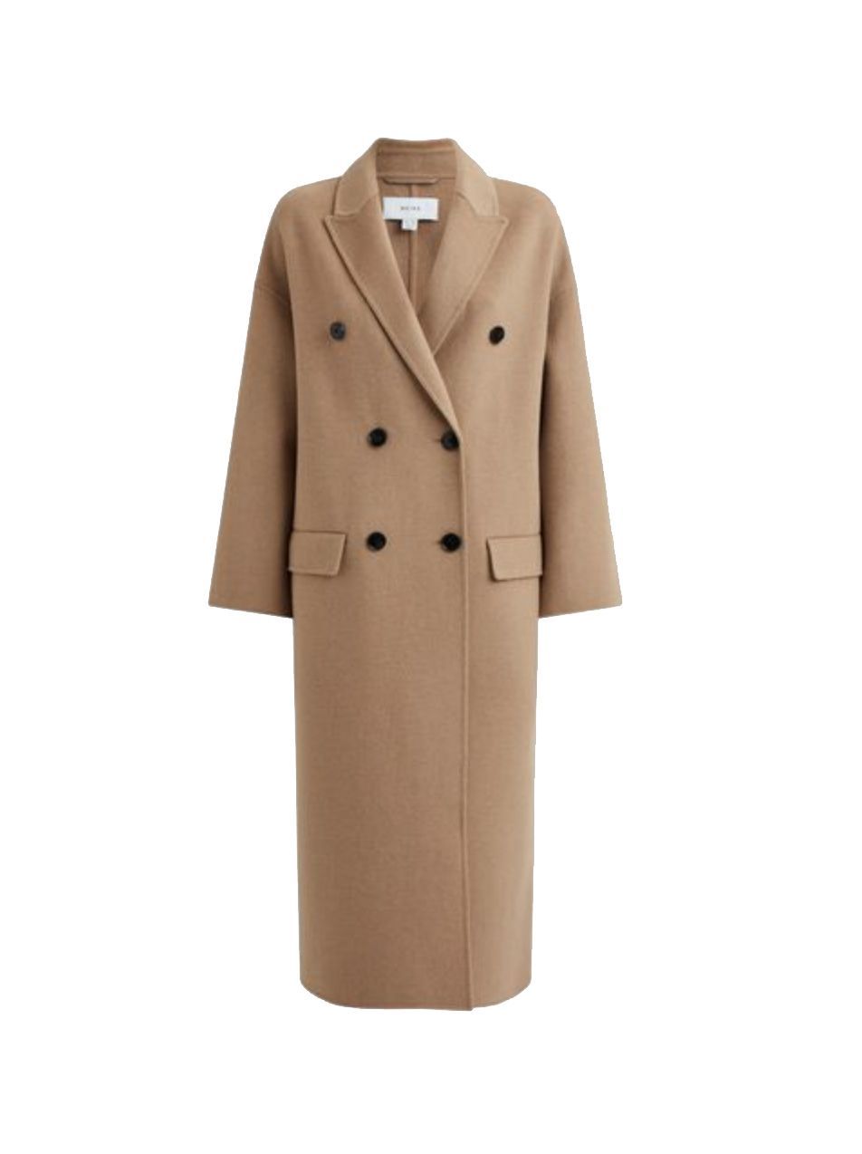 Camel top swing coat