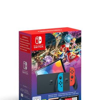 Nintendo Switch OLED White with New Super Mario Bros U Deluxe Game Bundle 