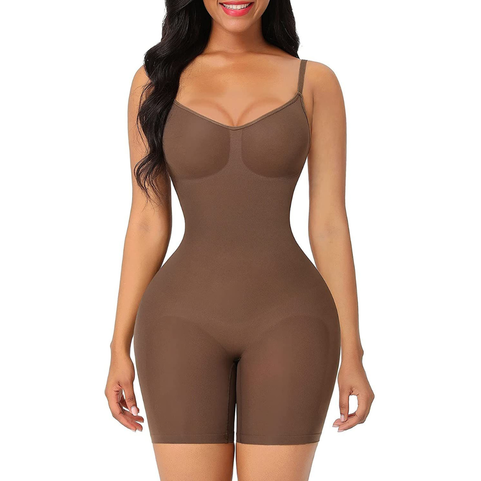 Shapewear Curve-enhancing Shapewear Figure-shaping Lady Body Shaper High  Waist Slimming Compression Butt-lifted Tummy Control Adjustable Straps  Zipper Closure Breathable Elastic Perfect
