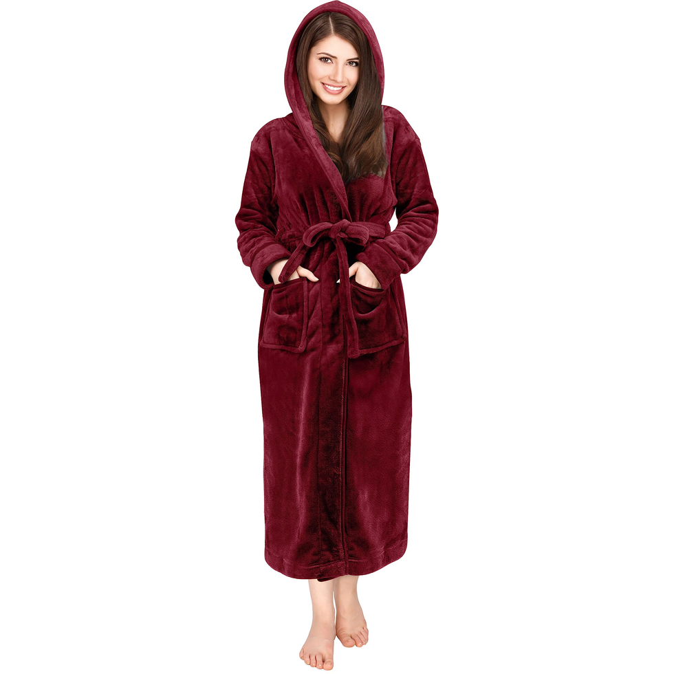Fleece Hooded Bath Robe
