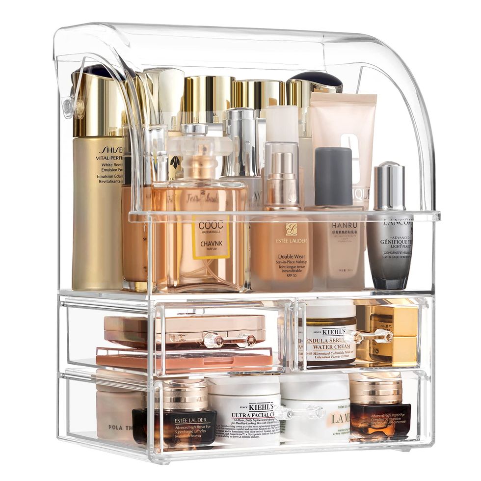 Large Clear Acrylic Cosmetic Makeup Organizer 