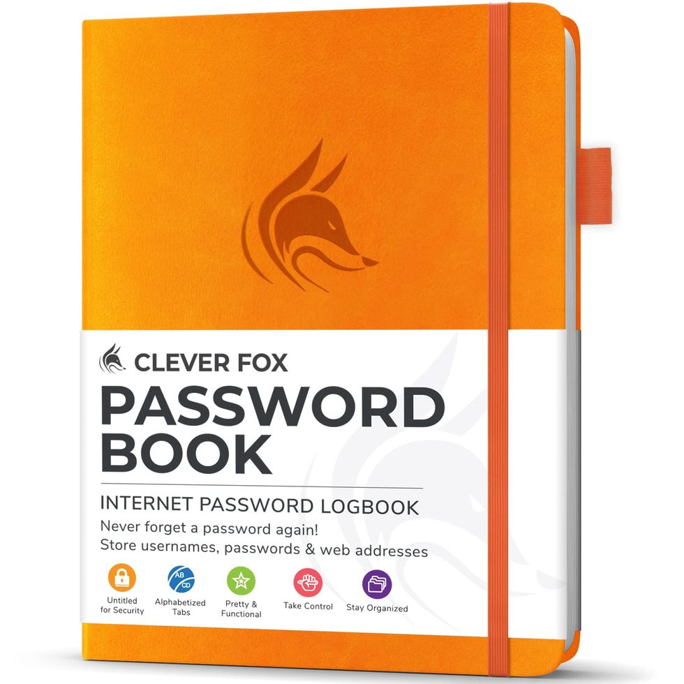 Clever Fox Password Book 2nd Edition 