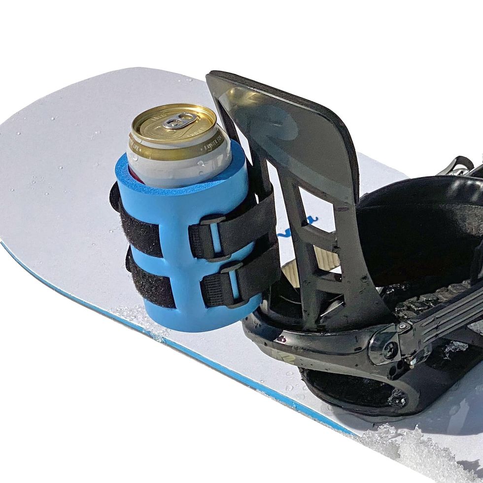 Snowboard Binding Beer Holder