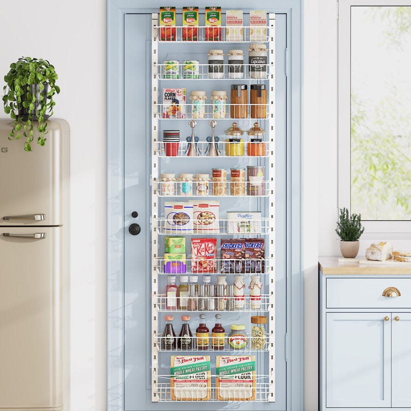Hang Adjustable Baskets in the Pantry