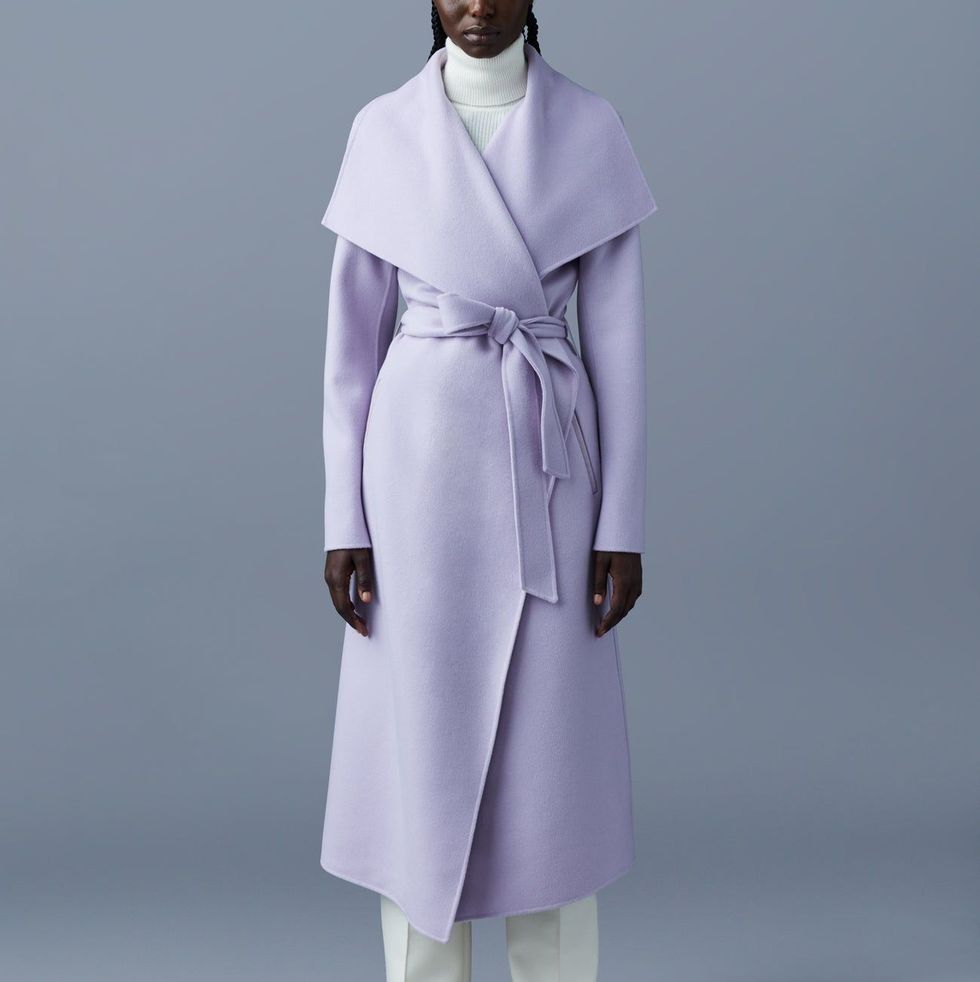 MAI-CN Double-Face Wool Wrap Coat
