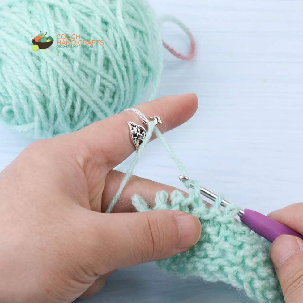 Tension Ring Crochet Knitting Ring for Finger Crochet Loop Knitting  Accessories