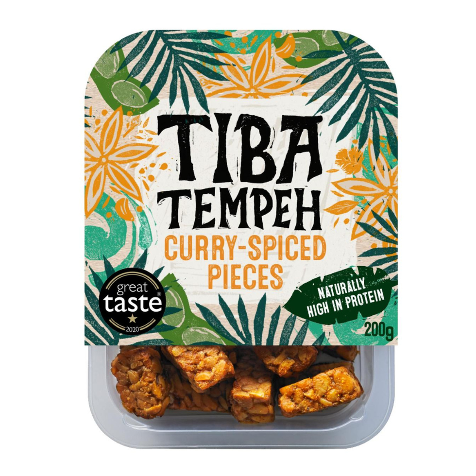 Tiba Tempeh Organic Curry-Spiced Pieces